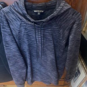 Athleta Grey Hooded Sweatshirt Size Small